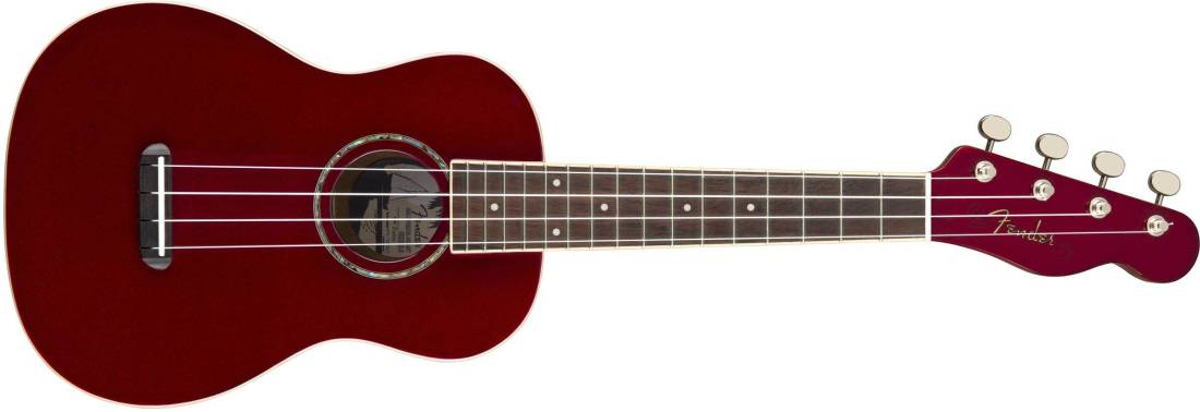 Zuma Concert Uke, Walnut Fingerboard, Candy Apple Red
