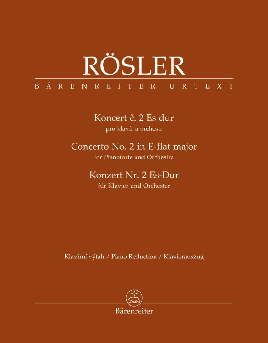 Concerto for Pianoforte and Orchestra no. 2 E-flat major - Rosler/Koronthaly/Honigova - Piano Reduction (2 Pianos, 4 Hands)