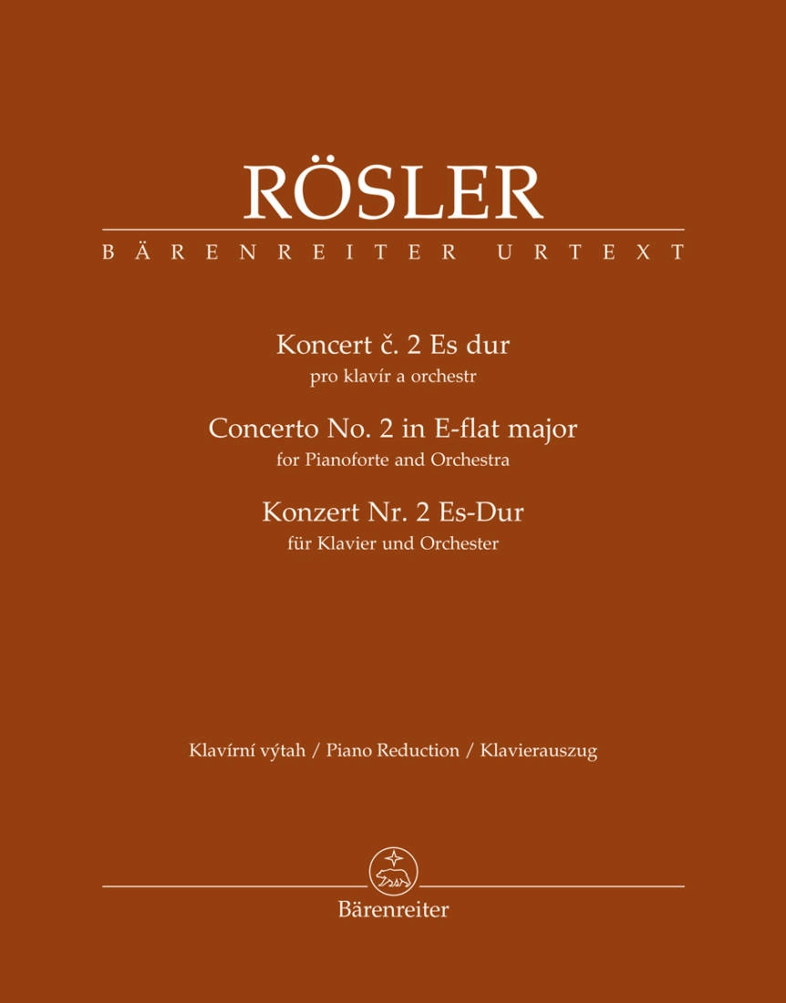 Concerto for Pianoforte and Orchestra no. 2 E-flat major - Rosler/Koronthaly/Honigova - Piano Reduction (2 Pianos, 4 Hands)