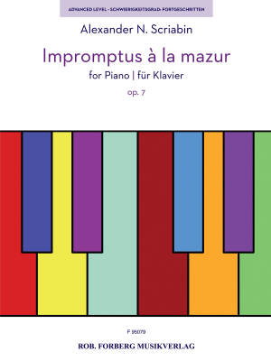 Impromptus a la mazur, Op. 7 for Piano - Scriabin - Book