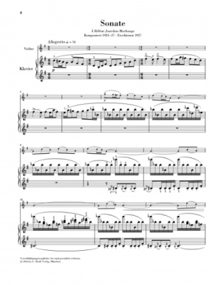 Violin Sonata G major - Ravel/Kramer - Violin/Piano - Sheet Music