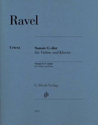 Violin Sonata G major - Ravel/Kramer - Violin/Piano - Sheet Music