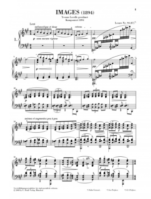 Images (1894) - Debussy/Heinemann - Piano - Sheet Music