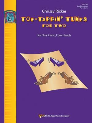Kjos Music - Toe-Tappin Tunes for Two - Ricker - Piano Duet (1 Piano, 4 Hands) - Book