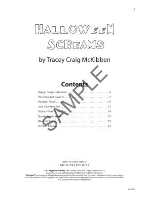 Halloween Screams - McKibben - Piano - Book