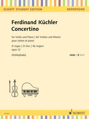 Concertino in D Major, Op. 12 - Kuchler/Schliephake - Violin/Piano - Sheet Music