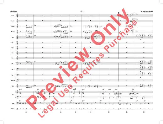 Along Came Betty - Golson/Baylock - Jazz Ensemble - Gr. 3