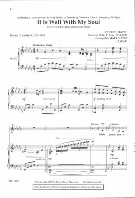 It Is Well with My Soul - Bliss/Hayes - SATB