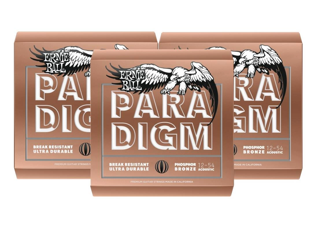 Paradigm Acoustic Strings - Phosphor-Bronze Medium-Light 12-54 3-Pack