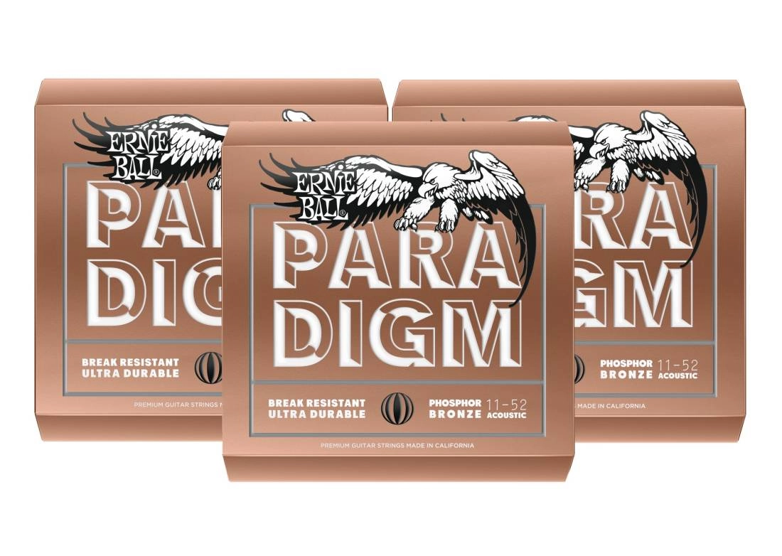 Paradigm Acoustic Strings - Phosphor-Bronze Light 11-52 3-Pack