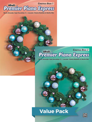 Alfred Publishing - Premier Piano Express: Christmas, Books 1 & 2 - Livres (Value Pack)