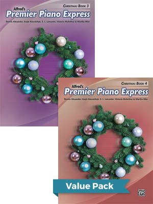 Alfred Publishing - Premier Piano Express: Christmas, Books 3 & 4 - Livres (Value Pack)