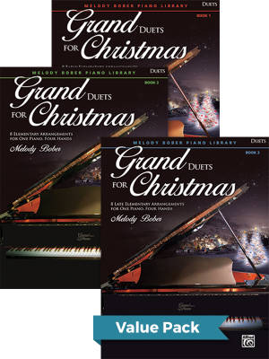 Alfred Publishing - Grand Duets for Christmas 1-3 - Bober - Duo de pianos (1 piano, 4 mains) - Livres (Value Pack)