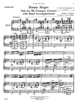 Danza Alegre - Burke/Leidzen - Solo Trumpet/Concert Band