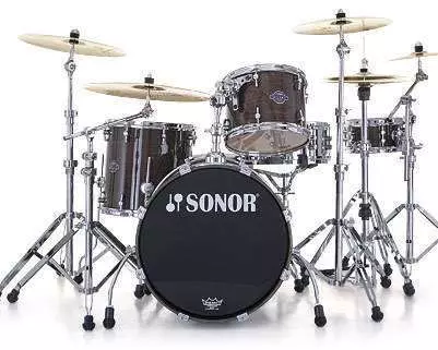 Ascent Jazz 4-Piece Drum Kit with Hardware - Dark Natural
