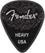 Fender - 351 Shape Wavelength Celluloid Picks, 6-Pack - Heavy, Black