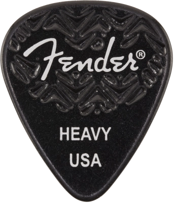 Fender - 351 Shape Wavelength Celluloid Picks, 6-Pack - Heavy, Black