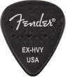 Fender - 351 Shape Wavelength Celluloid Picks, 6-Pack - X-Heavy, Black