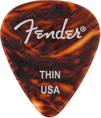 Fender - Wavelength 351 Thin Picks, 6-Pack
