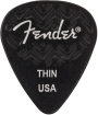 Fender - 351 Shape Wavelength Celluloid Picks, 6-Pack - Thin, Black