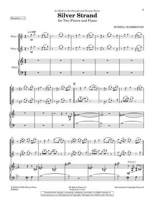 Silver Strand for Two Flutes and Piano - Scarbrough - Score/Parts