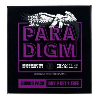 Ernie Ball - Paradigm Electric Guitar Strings - 11-48 (3 Pack)