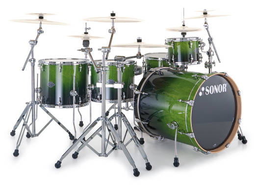 Essential Force S Drive 6-Piece Drum Kit with Hardware - Green