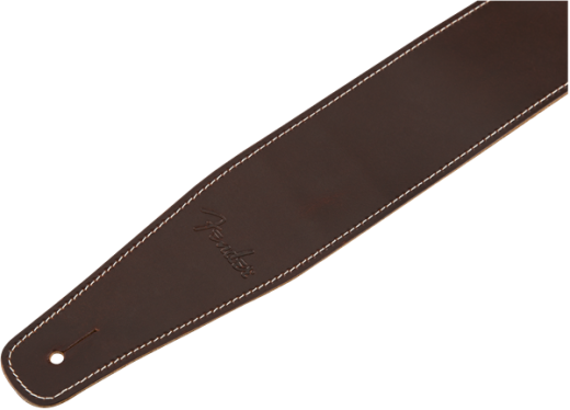 2-1/2 Inch Broken-in Leather Guitar Strap - Brown