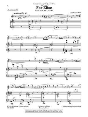 For Elise - Dorff - Flute/Piano - Sheet Music