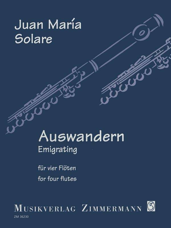 Auswandern (Emigrating) - Solare - Flute Quartet - Score/Parts