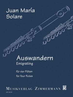 Musikverlag Zimmerman - Auswandern (Emigrant) - Solare - Quatuor de fltes - Partition/Parties
