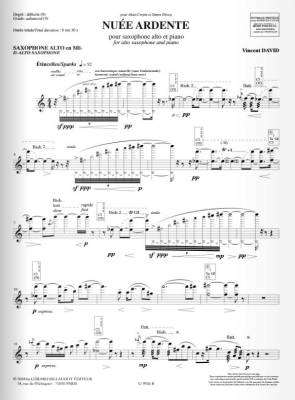 Nuee Ardente - David - Alto Saxohone/Piano - Sheet Music