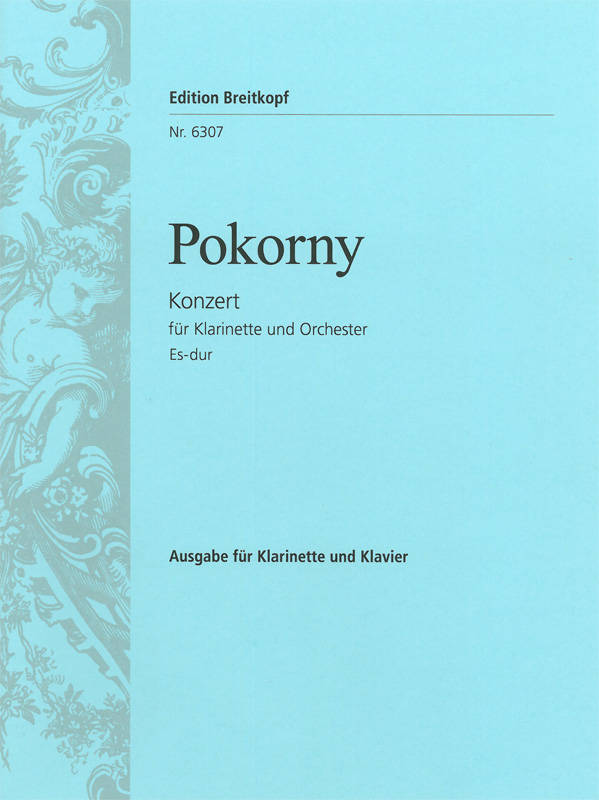 Clarinet Concerto in Eb major - Pokorny/Manicke/Becker - Bb Clarinet/Piano - Sheet Music