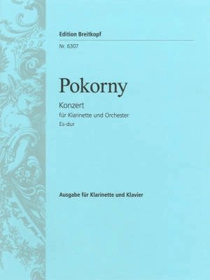 Breitkopf & Hartel - Clarinet Concerto in Eb major - Pokorny/Manicke/Becker - Bb Clarinet/Piano - Sheet Music