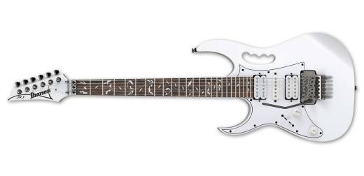 Ibanez - JEM Junior Steve Vai Signature Electric Guitar with Vine Inlay - Left Handed - White