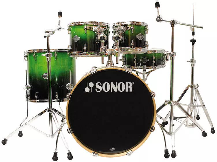 Essential Force Stage 3 5-Piece Drum Kit with Hardware - Green