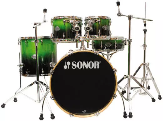 Essential Force Stage 3 5-Piece Drum Kit with Hardware - Green
