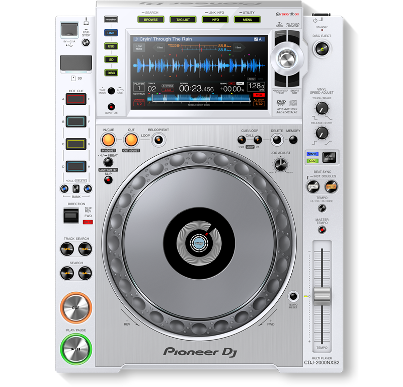 Pioneer DJ - CDJ-2000NXS2 Pro-DJ Multi Player - White