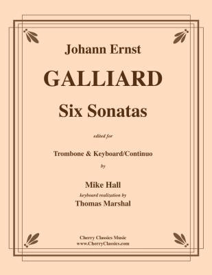 Cherry Classics - Six Sonatas  - Galliard/Hall/Marshal - Trombone/Keyboard/Continuo - Book