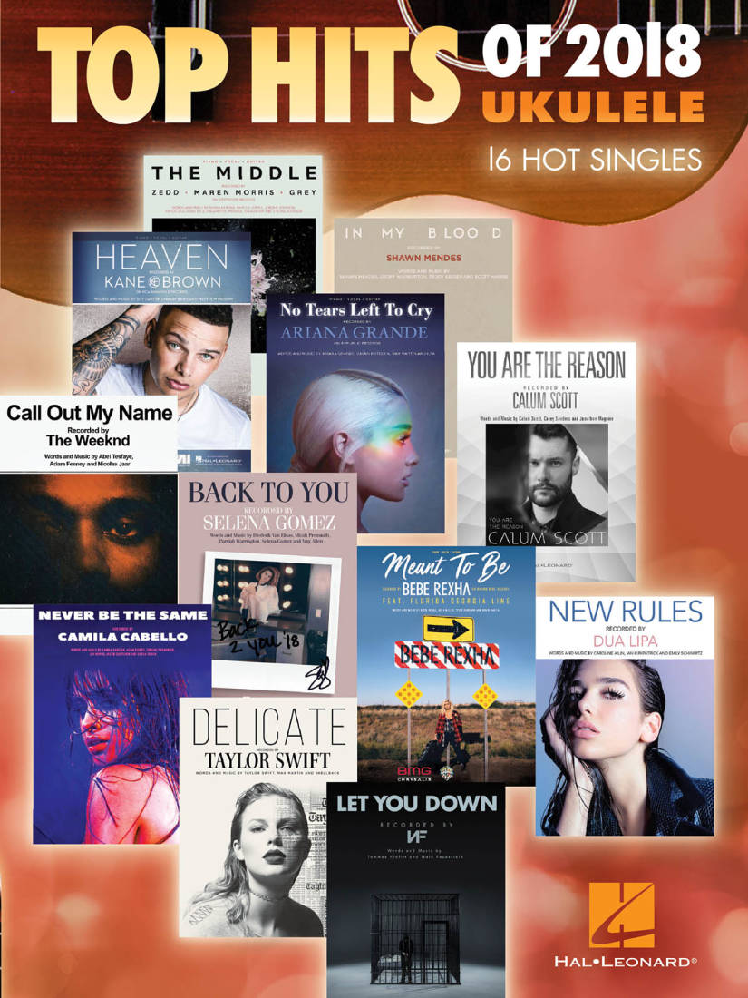 Top Hits of 2018: 16 Hot Singles - Ukulele - Book