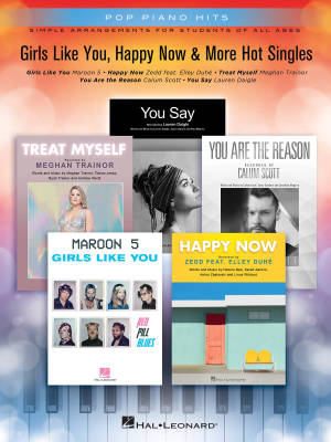 Hal Leonard - Girls Like You, Happy Now & More Hot Singles: Pop Piano Hits - Piano facile - Livre