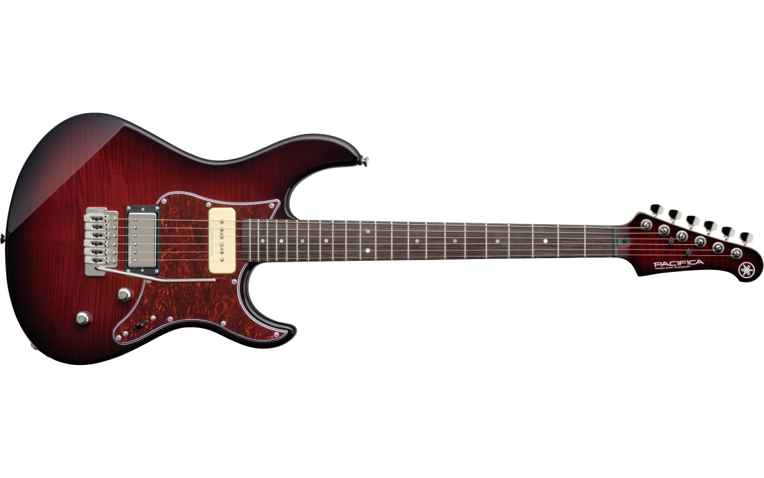 PAC611VFM Pacifica Electric Guitar - Dark Red Burst