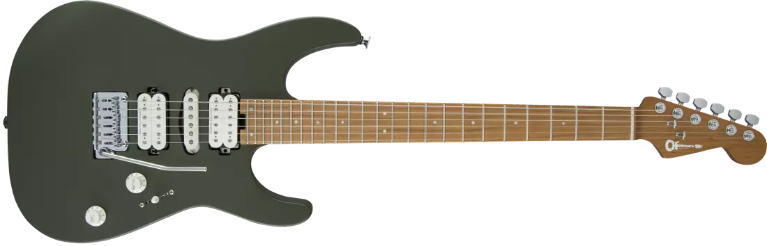 Pro-Mod DK24 HSH Electric Guitar w/Caramelized Maple Fingerboard - Matte Army Drab