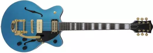 G2655TG-P90 LTD Streamliner Center Block Jr. Double Cutaway, Rosewood Fingerboard - Riviera Blue Satin