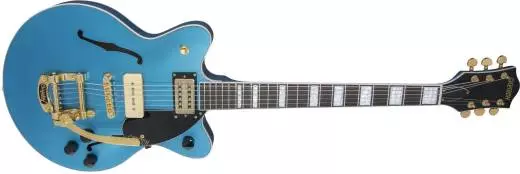 G2655TG-P90 LTD Streamliner Center Block Jr. Double Cutaway, Rosewood Fingerboard - Riviera Blue Satin