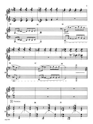 Variations for Two Pianos - Pancoast - Piano Duet (2 Pianos, 4 Hands - Sheet Music