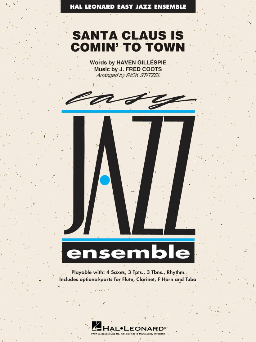 Santa Claus Is Comin\' to Town - Coots/Gillespie/Stitzel - Jazz Ensemble - Gr. 2