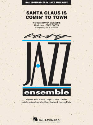 Hal Leonard - Santa Claus Is Comin to Town - Coots/Gillespie/Stitzel - Jazz Ensemble - Gr. 2