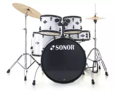 Smart Force Stage 2 5-Piece Drum Kit Hardware - Snow White