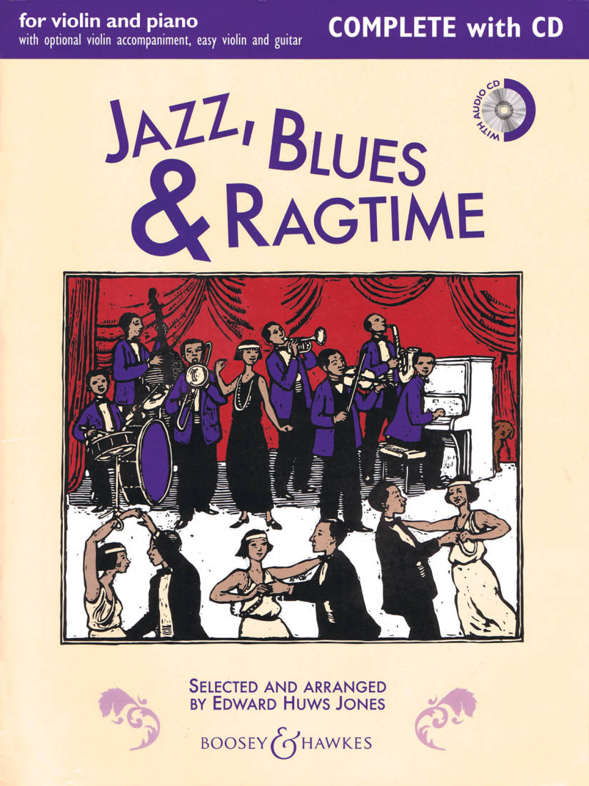 Jazz, Blues & Ragtime, Complete Edition - Jones - Violin/Piano - Book/CD